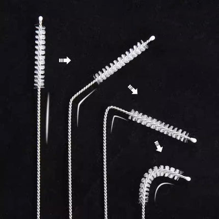 10PCS Nylon Straw Brush Cleaner Bottle Tube Pipe Small Long Cleaning - Aimall