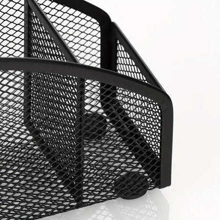 Multi Grid Metal Desktop Storage Box Pen Holder Cosmetic Organiser Tidy Box
