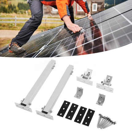 Adjustable Solar Panel Mounting Brackets 15-30 Degrees Aluminum Roof PV Support