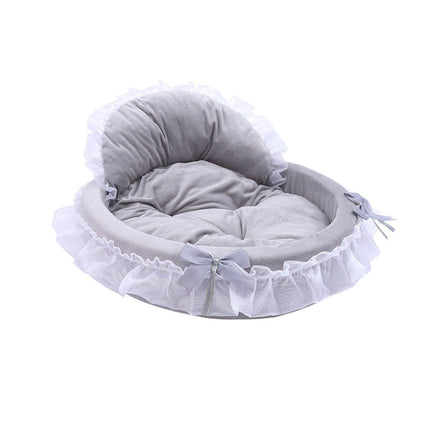 Princess Pet Kennel Soft Comfortable Cat and Dog Bed House for Small Pets