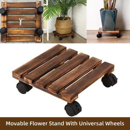Removable Flower Stand Bonsai Pot Tray Base Plant Holder for Indoor Outdoor Use