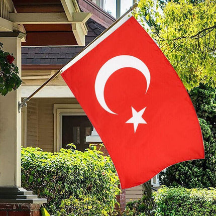 Large Turkey Turkish Flag Heavy Duty Outdoor 90 X 150 CM - 3ft x 5ft - Aimall