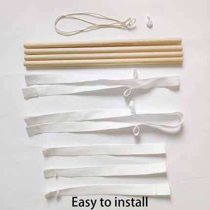 4 Tier Wooden Hair Clip Organizer Hanging Rack for Hair Clips and Ties Storage