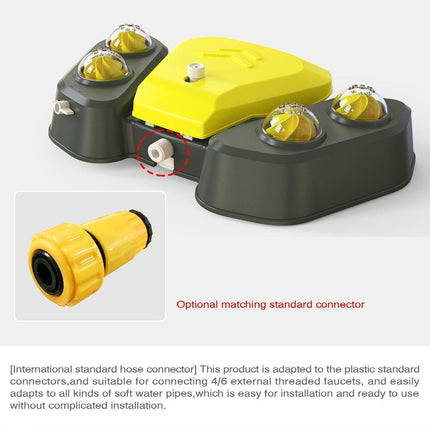 Automatic Water Feeder Dispenser with Bath Spray and Footstep Dog Toys for Pets