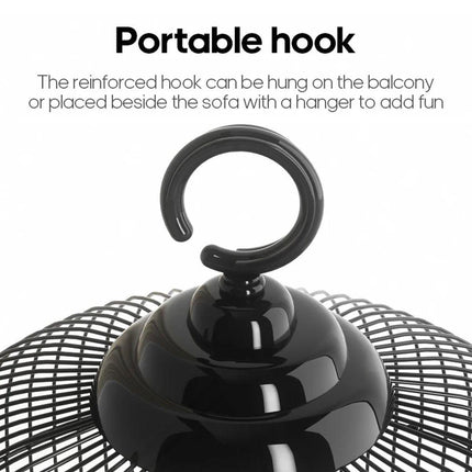Round Bird Cage Metal Cage Large Pet Birdcage Indoor Outdoor Parrot