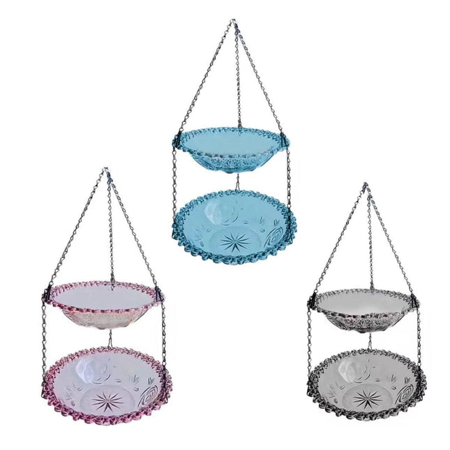 Outdoor Hanging Bird Feeder Bath Garden Patio Decoration for Attracting Birds