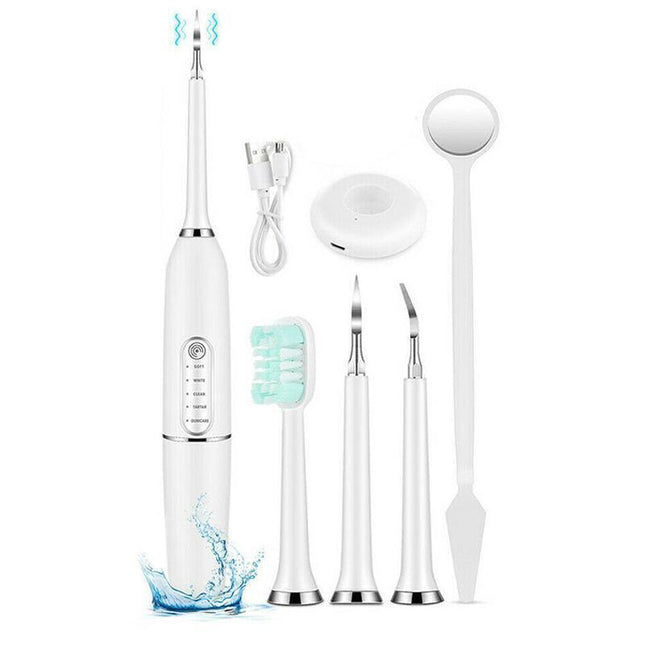 Electric Ultrasonic Dental Calculus Remover Tartar Scaler Scraper Tooth Cleaner - Aimall