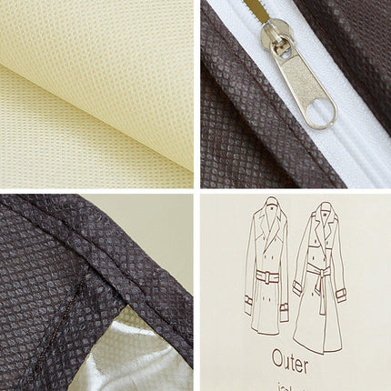Hanging Garment Covers with Clear Window 120cm for Clothes Rack Closet Hanging