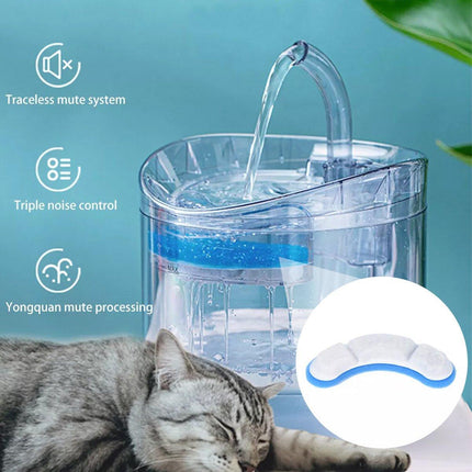 6PCS Cat Water Fountain Activated Carbon Replacement Filter for Pet Dog Drinking