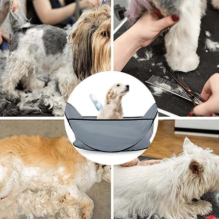 Pet Grooming Shearing Bib for Large Small Dogs Cats Pets 5 Colors Optional - Aimall