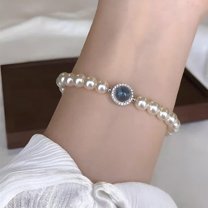Delicate Pearl Bracelet Elegant Pearl Strand Jewelry for Women Classic Accessory