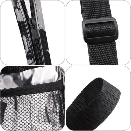 Transparent PVC Storage Bag Portable Handbag for Travel Organizing Essentials