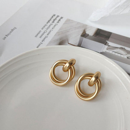 Simple Geometric Knot Earrings Fashion Jewelry Women Elegant Accessories