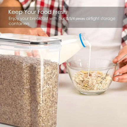 2.5L Kitchen Organizer Transparent Grocery Storage Jar for Food and Pantry Use