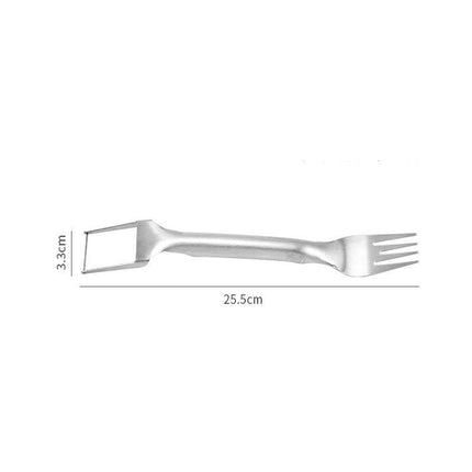 Multifunctional Watermelon Fork Slicer Cutter Stainless Steel Fruit Fork Tools - Aimall