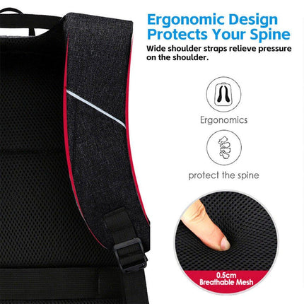 Men Business Bag Laptop Multi Functional Computer Bag Large Capacity Backpack