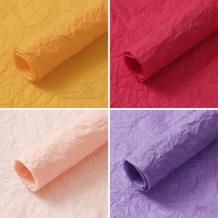 10pcs Pleated Chennai Flower Packaging Bouquet Hand Kneading Paper Craft