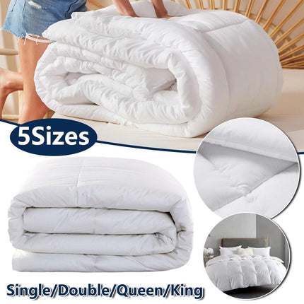 Luxury Hotel Quilt Core – Soft Microfiber Down Alternative Comforter for All Seasons