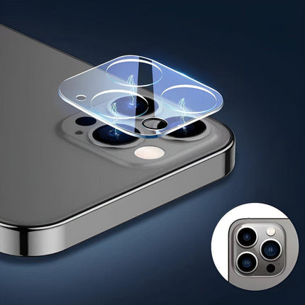 2PCS Transparent Tempered Glass Camera Lens Protector for iPhone 15 Pro Max