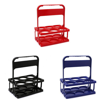 Portable Foldable Plastic Beer Carrier Basket Drinks Storage Tote Stand Holder