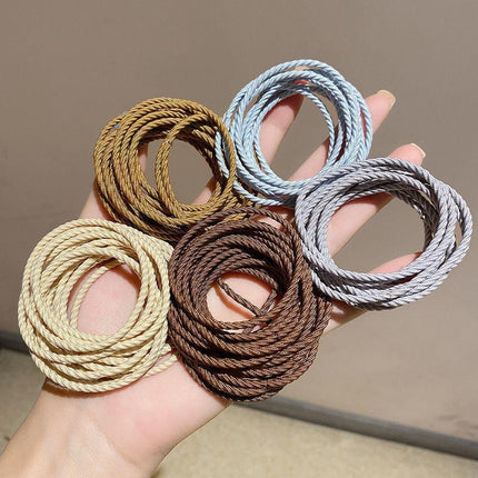 100PCS Elastic Hair Ties Band Rope Cute Tiny Ponytail Holders Girls Bulk Set - Aimall