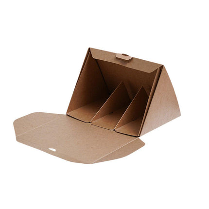 20pcs Triangle Cake Box for Sandwich Lunch Small Food Packaging Simple Design