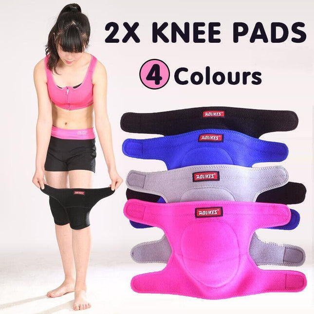 AOLIKES® Knee Pad Crashproof Antislip Brace Leg Sleeve Protector Guard Support M - Aimall