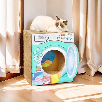 2in1 Cat Scratching Board Cat House Combination Durable Cat Bed and Scratcher
