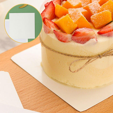 20pcs Square Paper Cake Base Mats for Birthday Wedding Party Dessert Display