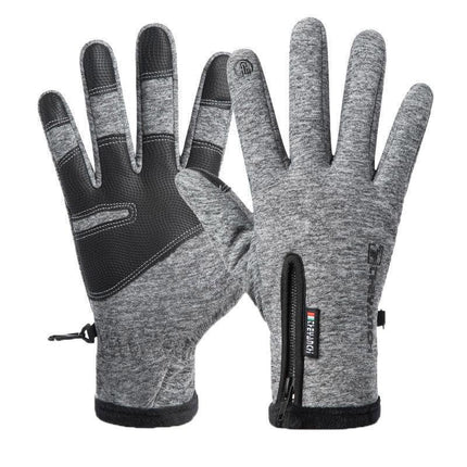Winter Gloves Waterproof Thermal Touch Screen Thermal Windproof Warm Black - Aimall