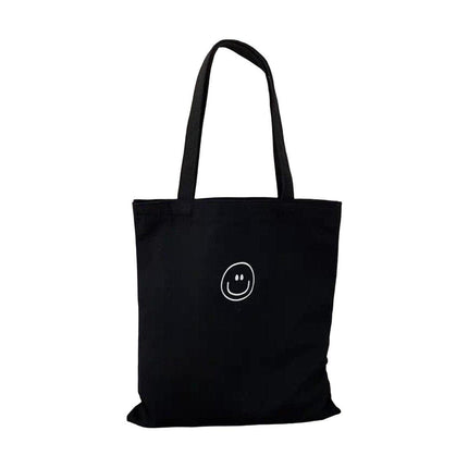 Canvas Shoulder Bag for Women Student Fashion All in One Shopping Tote Handbag