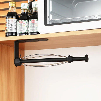 Stainless Steel Kitchen Paper Towel Holder Napkin Cling Film Organizer Rack