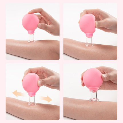 4PCS Facial Cupping Massage Set Vacuum Scraping Lifting Tool for Face Skin Care