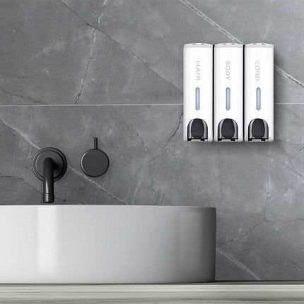 Hotel Wall Mounted Soap Dispenser Bathroom Shampoo Shower Gel Hand Soap Box