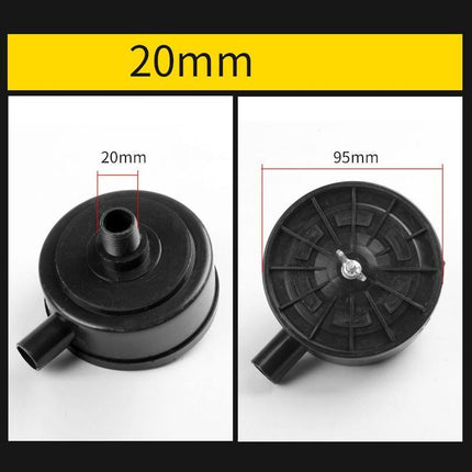 2 PCS Compressor Male Threaded 20mm Air Intake Silencer Filter Black Shell - Aimall