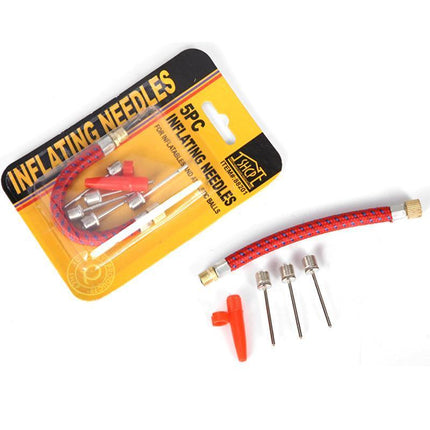 5 Pcs Pump Adaptor Set Inflating Needle Valve Connector For Ball - Aimall