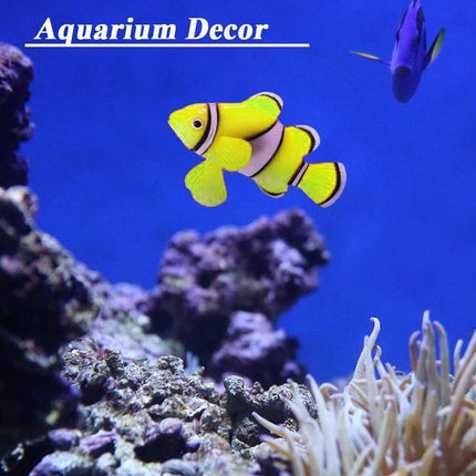 2PCS Artificial Betta Fish Aquarium Decorations Silicone Floating Moving Fish