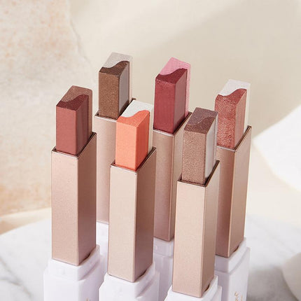 Glitter Double Colour Gradient Eyeshadow Stick Two Tone Eye Shadow Pen Cosmetics - Aimall