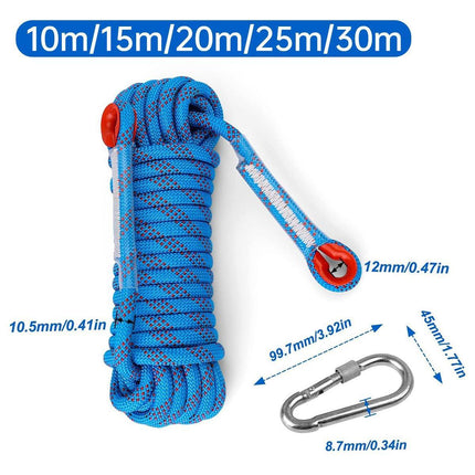 5 Sizes Outdoor Climbing Rope Nylon Safety Rope for Mountaineering Fire Escape