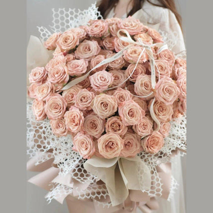 5 Rolls Hole Mesh Floral Paper Bouquet Wrapping Paper Floral Gauze Material