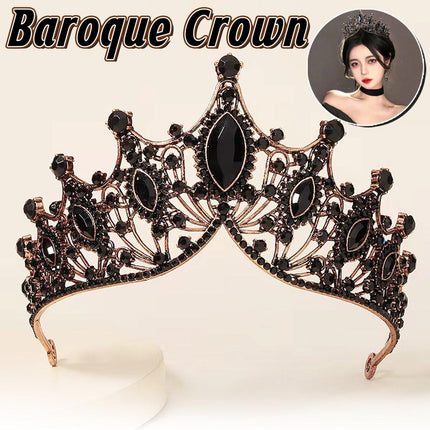 Bridal Tiara Baroque Style Crown Wedding Party Headpiece Women Dress Accessories