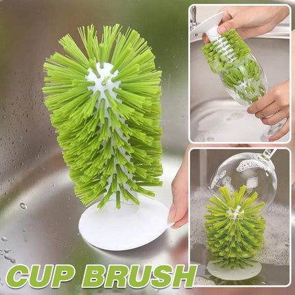 Glass Cleaning Brush for Wine Glasses Cup Scrub Brush Kitchen Tools Long Handle