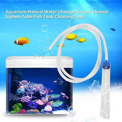 Aquarium Fish Tank Gravel Cleaner Syphon Vacuum Water Changer Pumps Siphon Hose - Aimall