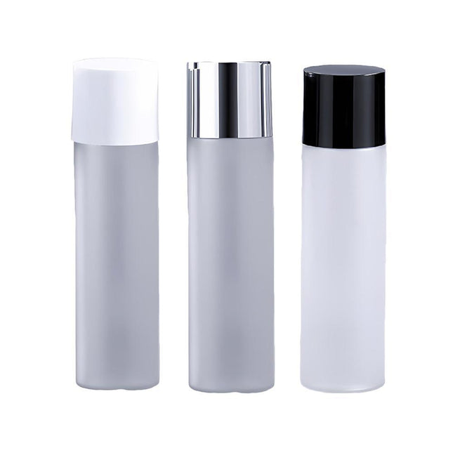 10pcs Frosted Transparent Dispenser Bottle Lotion Skincare Plastic Bottles Set