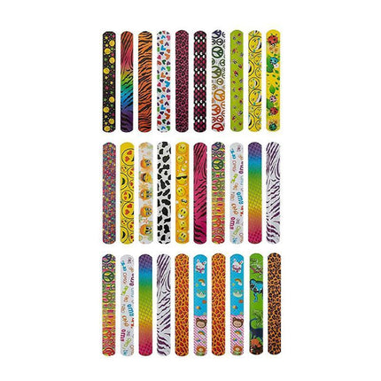 30/60PCS Mixed Wrist Snap Slap Bands Kids Party Bag Filler Toy Gift Favor - Aimall