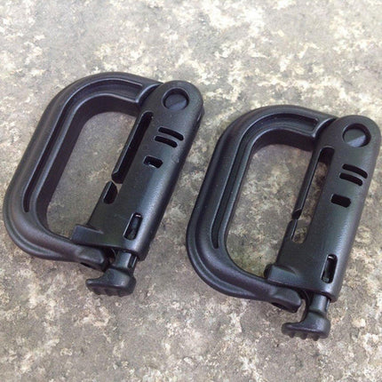 2/5pcs Outdoor D-ring Buckle for Backpack Mountaineering Hiking Camping Clip