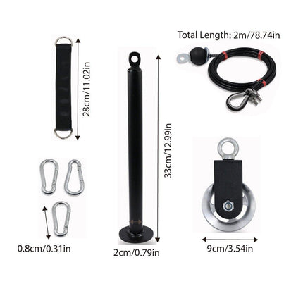 Home Fitness Equipment Pull Down Training Set Tricep Workout Accessories Gym