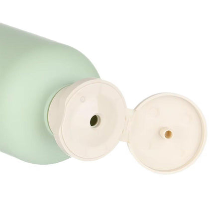5PCS Green Squeeze Bottles Refillable Plastic Liquid Soap Lotion Travel Use