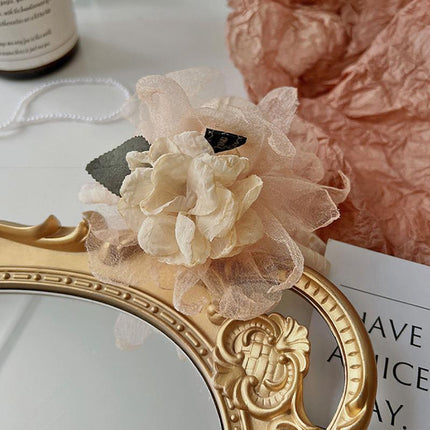 Flower Tulle Hair Clips Large Hair Pins Hairgrips Claw Clips for Hair Women - Aimall