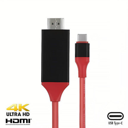 2M USB C Type-C to HDMI Digital TV Adapter Cable For Android Mobile Phone Tablet